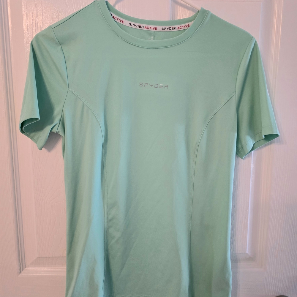 Spyder Active Light Green Short Sleeve Tee